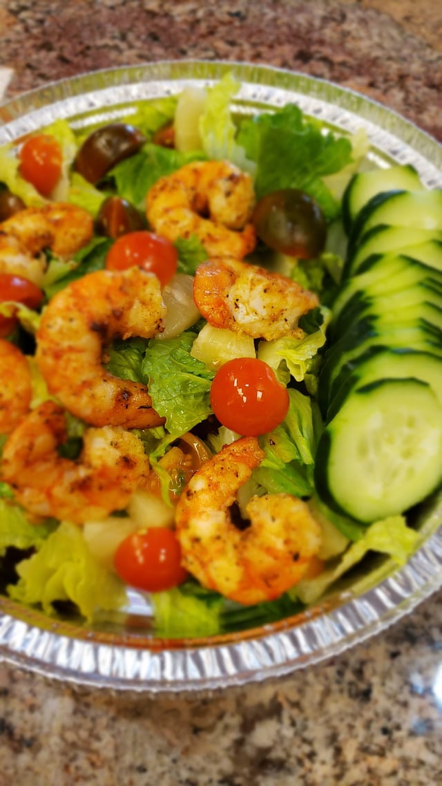 Jerk Shrimp Salad.