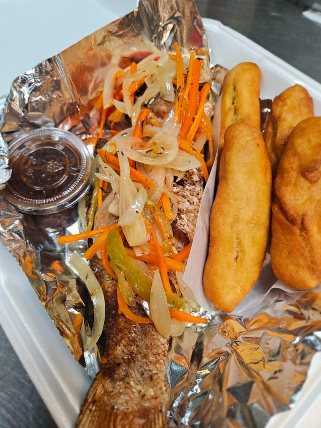 Island Spices Fried Fish Escovitch.