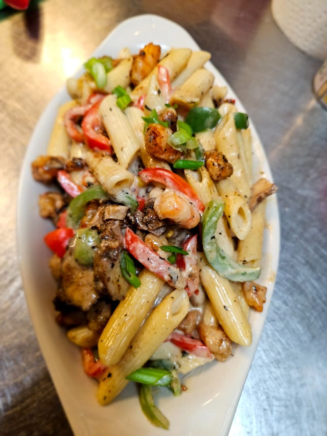 Spicy Shrimp Pasta.