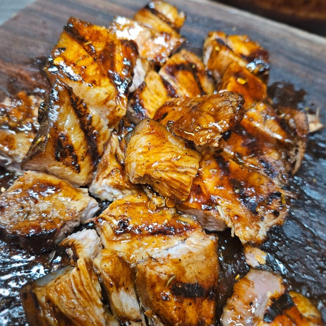 Molasses Rubbed Jerk Pork.